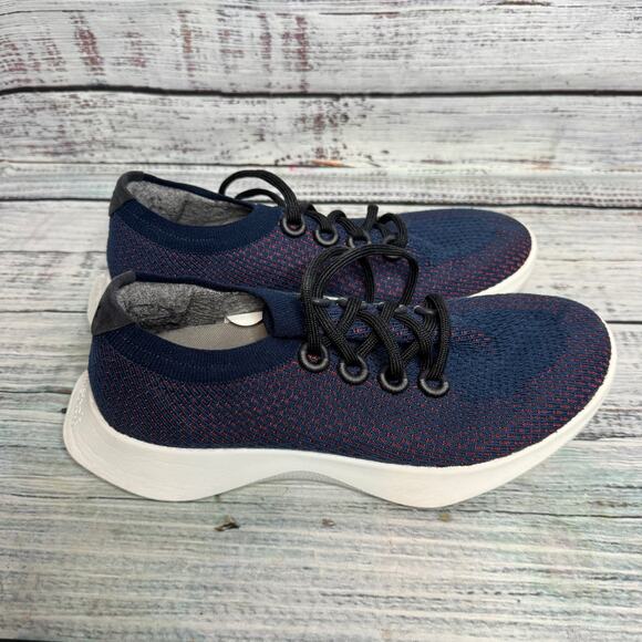 Allbirds Tree Dasher 1 Men’s 9 Navy Blue / Red Knit Running Shoes main image 5